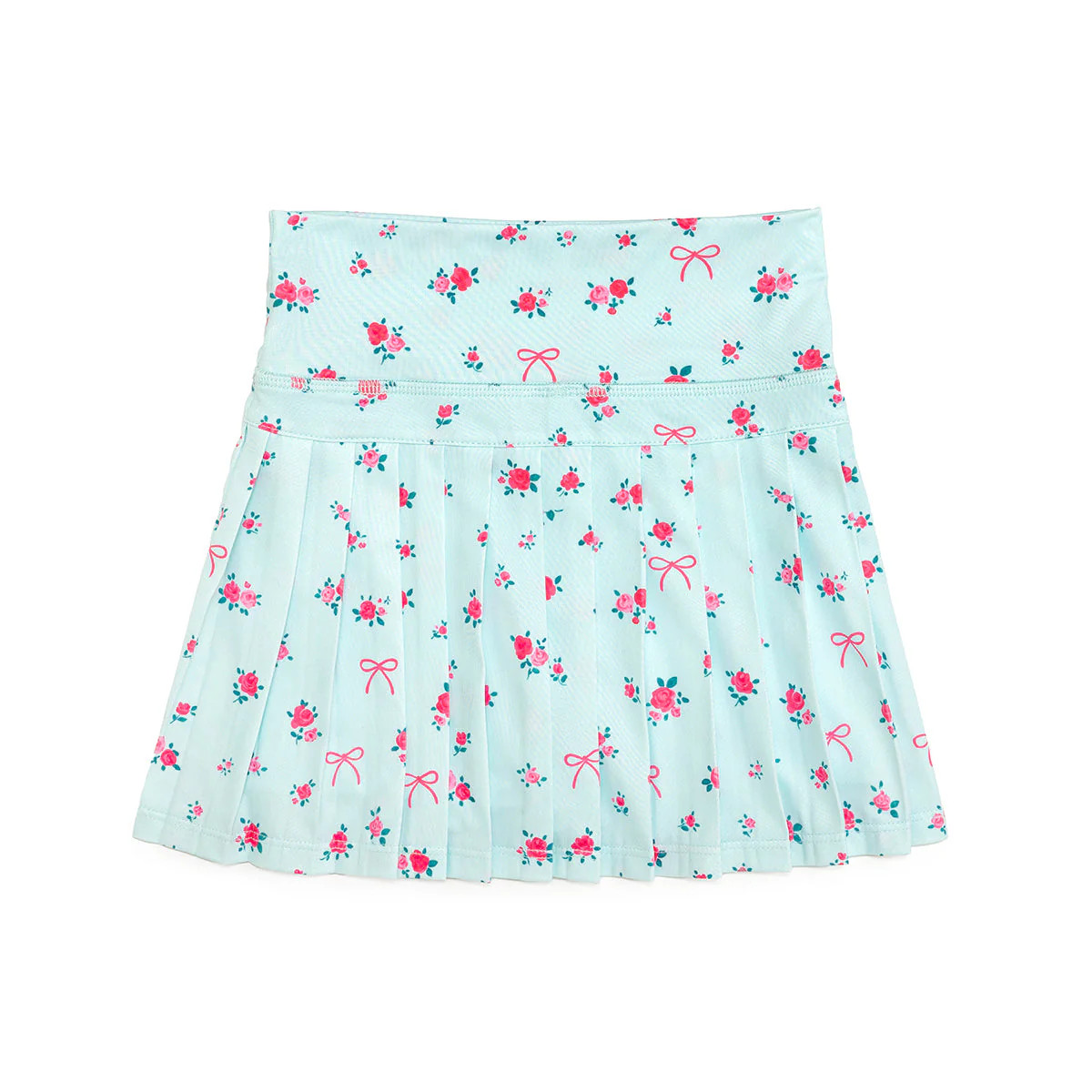 Sky Blue Floral Athletic Skort | Sweet Wink