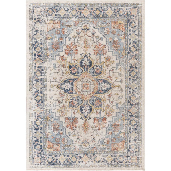 Robert Oriental Indoor / Outdoor Area Rug in Blue/Gray | Wayfair North America