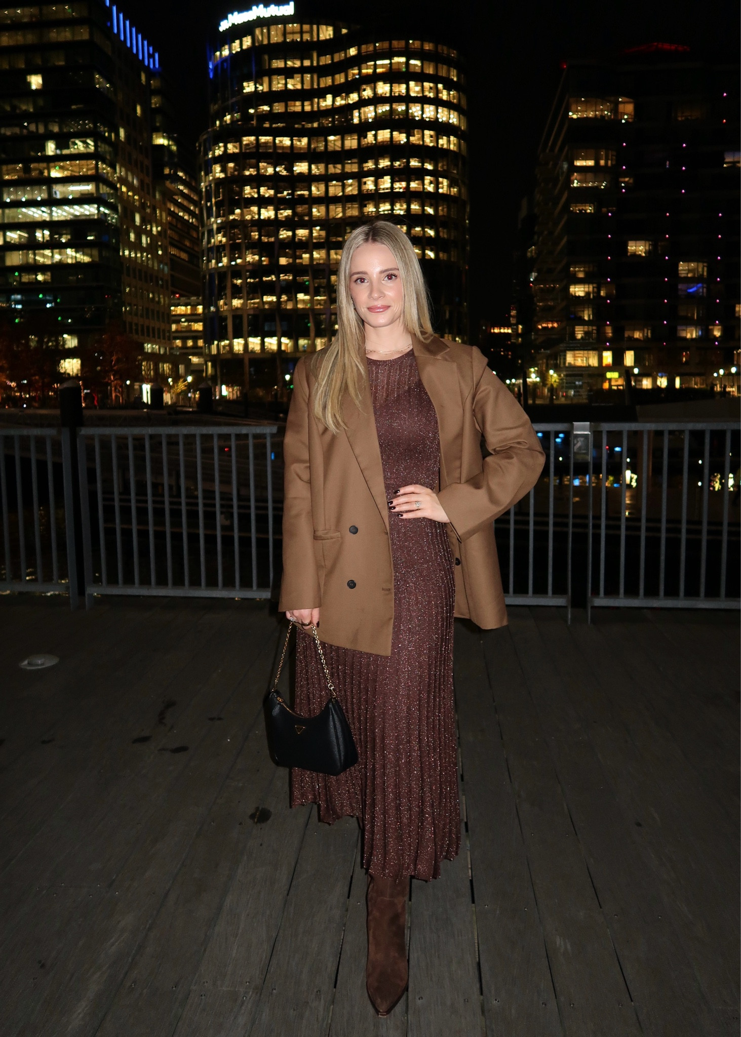 XS in dress and blazer, boots are TTS, wearing bag without crossbody strap 

#LTKWorkwear #LTKParties #LTKHoliday