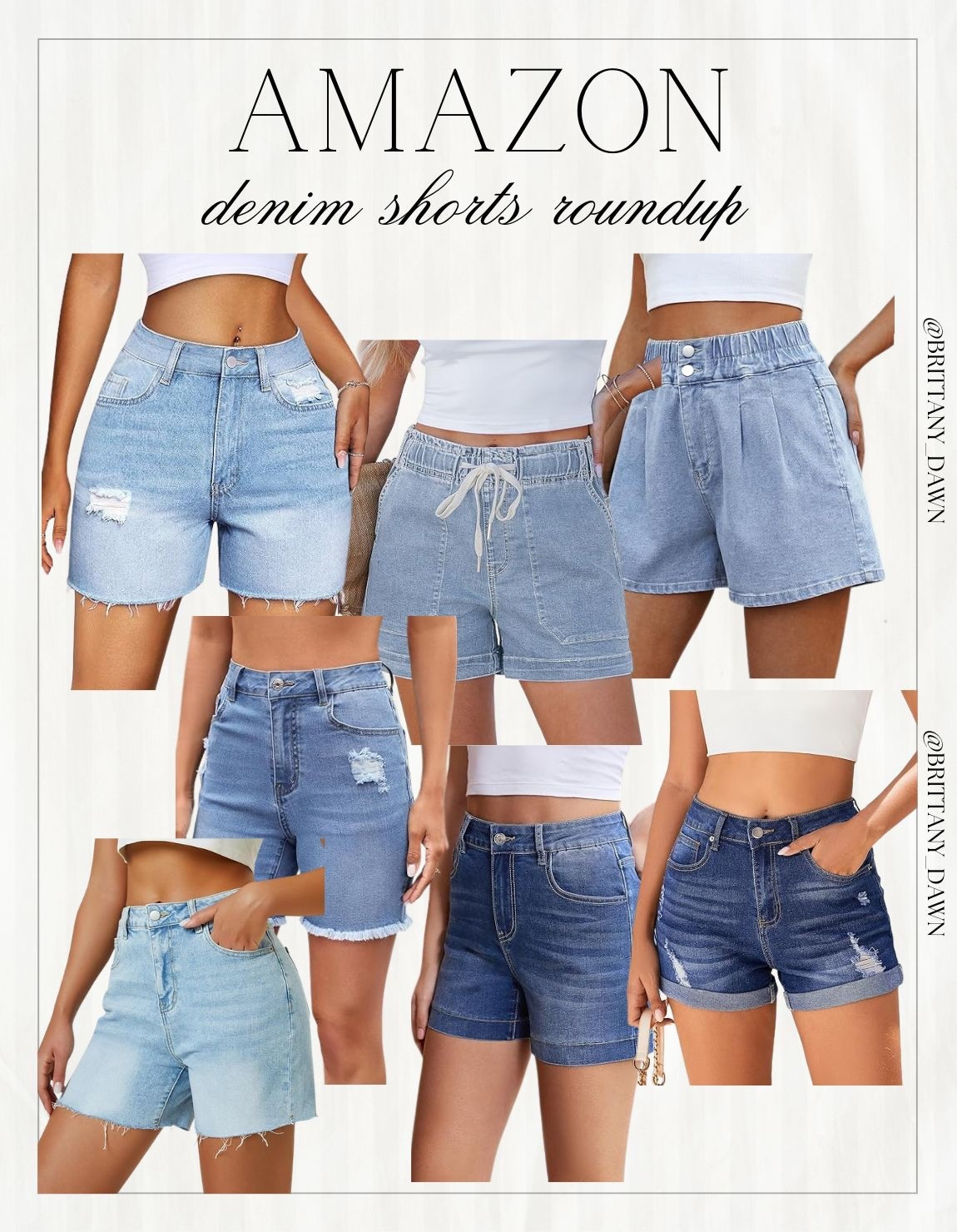 Found the perfect denim shorts for summer! ☀️
I am so impressed with the fit and quality of these Amazon pairs. From classic high-waisted cuts to comfortable drawstring styles, there is a fit for everyone.

I love how versatile these are for styling with basic tees or elevated blouses. These are definitely the staples I will be living in all season long for a casual, cool look! 🌊

#AmazonFashion #DenimShorts #SummerStyle #AmazonHaul #CasualOutfits #SummerEssentials #DenimLook #StyleInspo

#LTKSeasonal #LTKootd