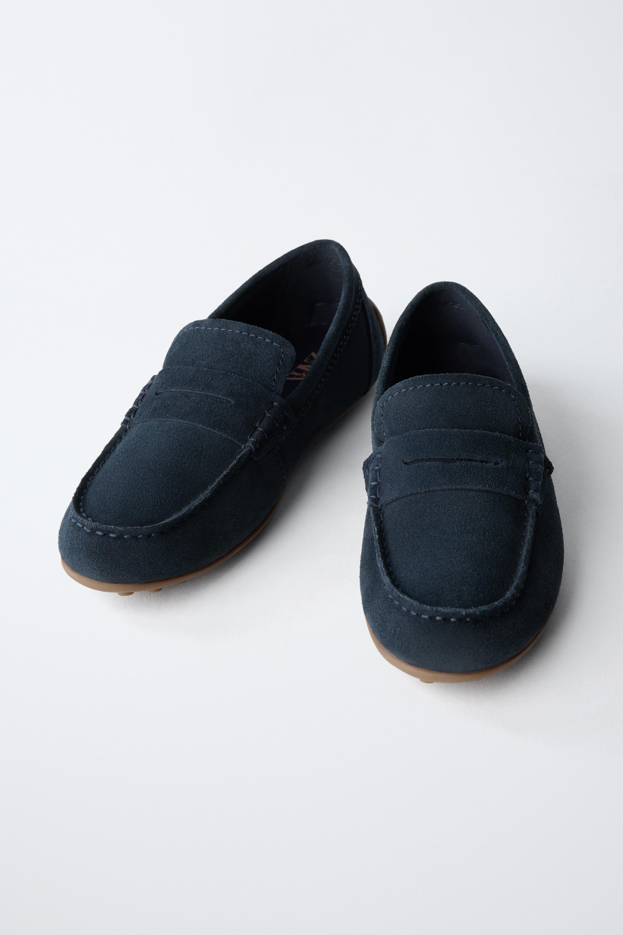 SPLIT LEATHER LOAFERS | Zara US