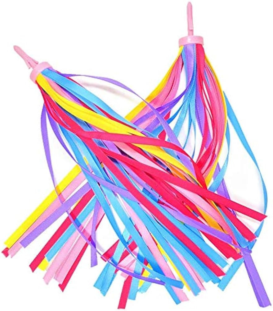kortes 2 pcs Bike Streamers Kids Handlebar Streamers Bike Tassels Ribbons Kids Bike Accessories | Amazon (US)