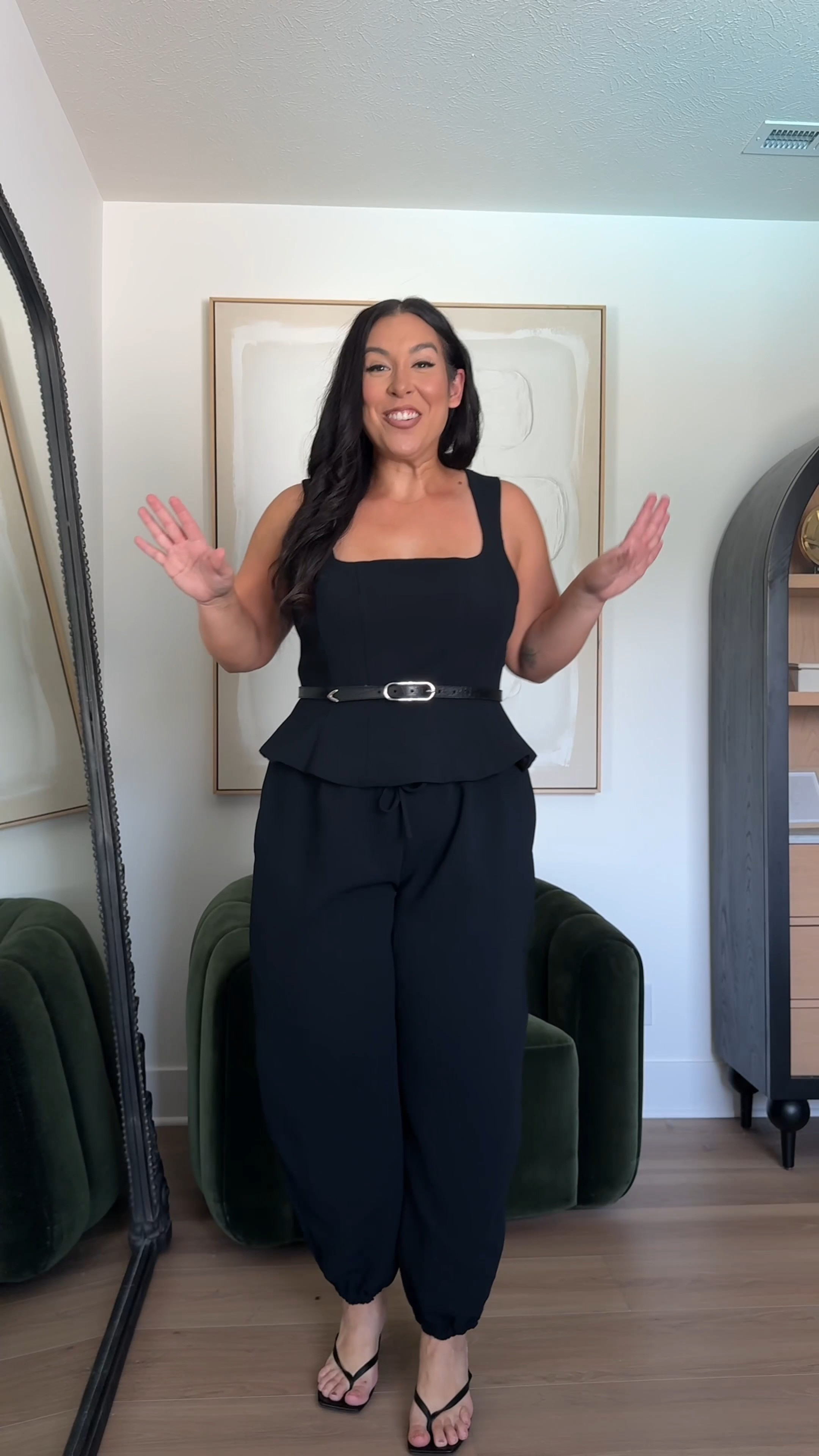 Here is outfit option number 1! I was nervous about the fit of these pants, but they're so roomy, and so cute. Wearing XL

artizia, LTKCon, Work outfits, workwear, mid size work outfits, work event, fall outfits, fall style 

 #LTKootd #LTKMidsize #LTKWorkwear