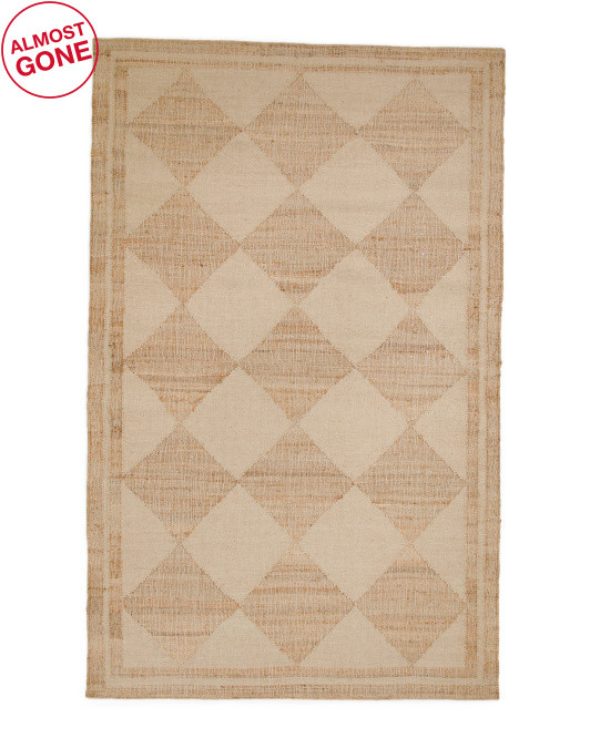 5x8 Wool And Jute Blend Handwoven Rug | TJ Maxx