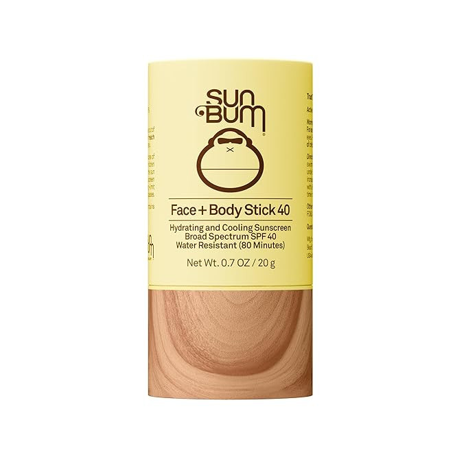 Sun Bum Original SPF 40 Cooling Face and Body Sunscreen Stick - Water resistant Broad Spectrum Fa... | Amazon (US)