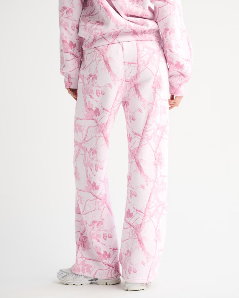 Women's High Rise Wide Leg Sunday Sweatpant | Women's Sunday Sets Collection | Abercrombie.com | Abercrombie & Fitch (US)