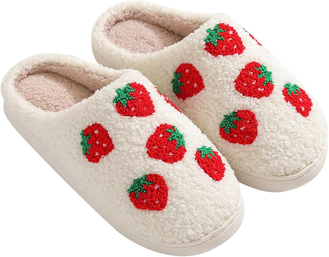 DAFAJGY Bad Bunny Slippers | Smile Face Slippers | Soft Cloud Plush Fluffy Slippers | Slip-on Coz... | Amazon (US)