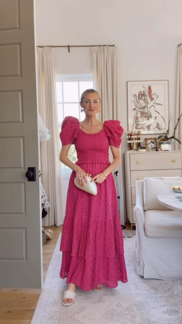 I’ll never get over this maxi dress from my Cleobella x Loverly Grey capsule! This works for everyday wear and special occasions. The puff sleeve and intricate eyelet pattern is everything! I’m wearing XS

Loverly grey, Cleobella fuschia pink maxi dress, tiered dress, puff sleeve dress, cotton dress, resort wear, what to wear on vacation

#LTKSeasonal #LTKTravel #LTKootd