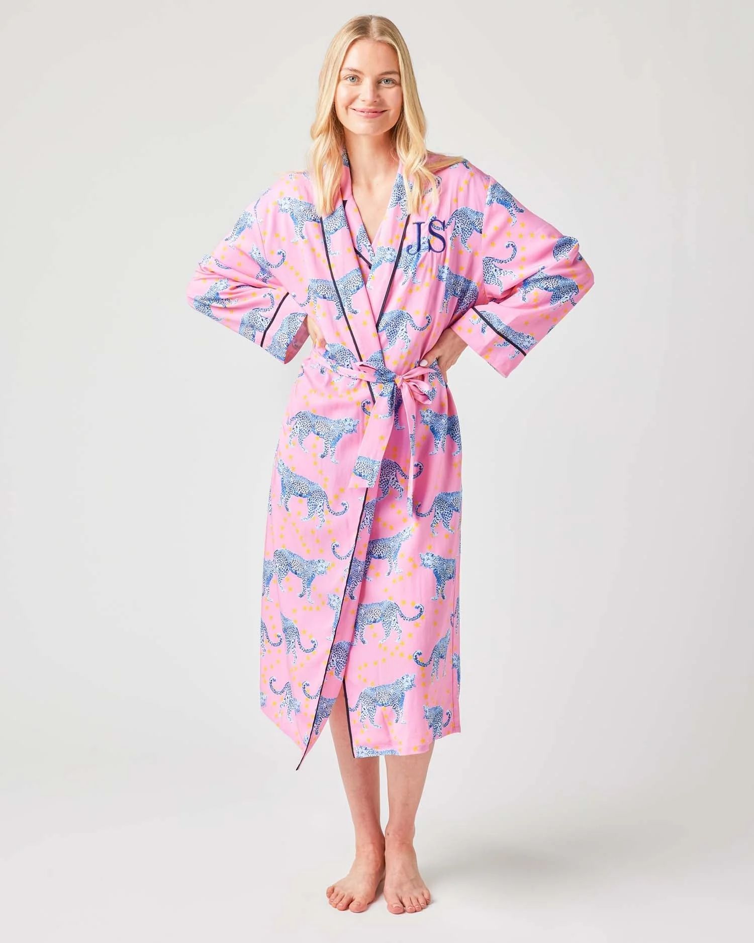 Cosmic Cheetah Robe | Colorful Prints, Wallpaper, Pajamas, Home Decor, & More | Katie Kime Inc