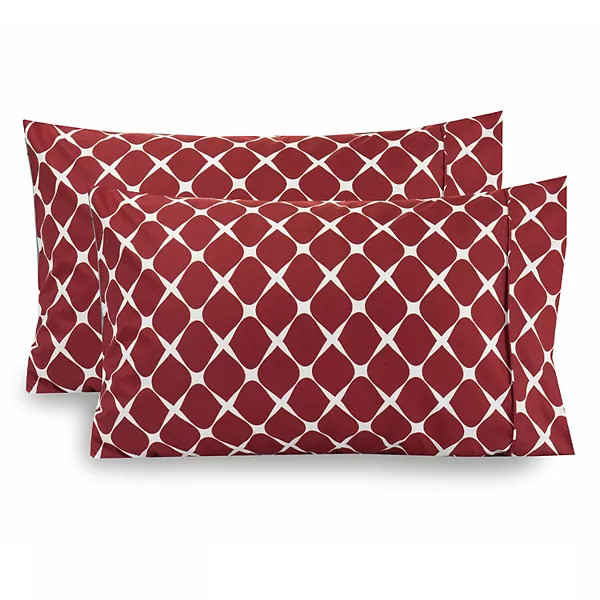 Elegant Comfort Luxury Soft Set Of 2 Printed Pattern Pillowcases | Kohl's