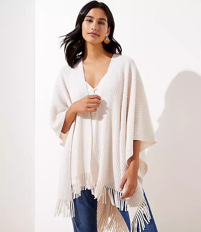 Fringe Wrap | LOFT | LOFT