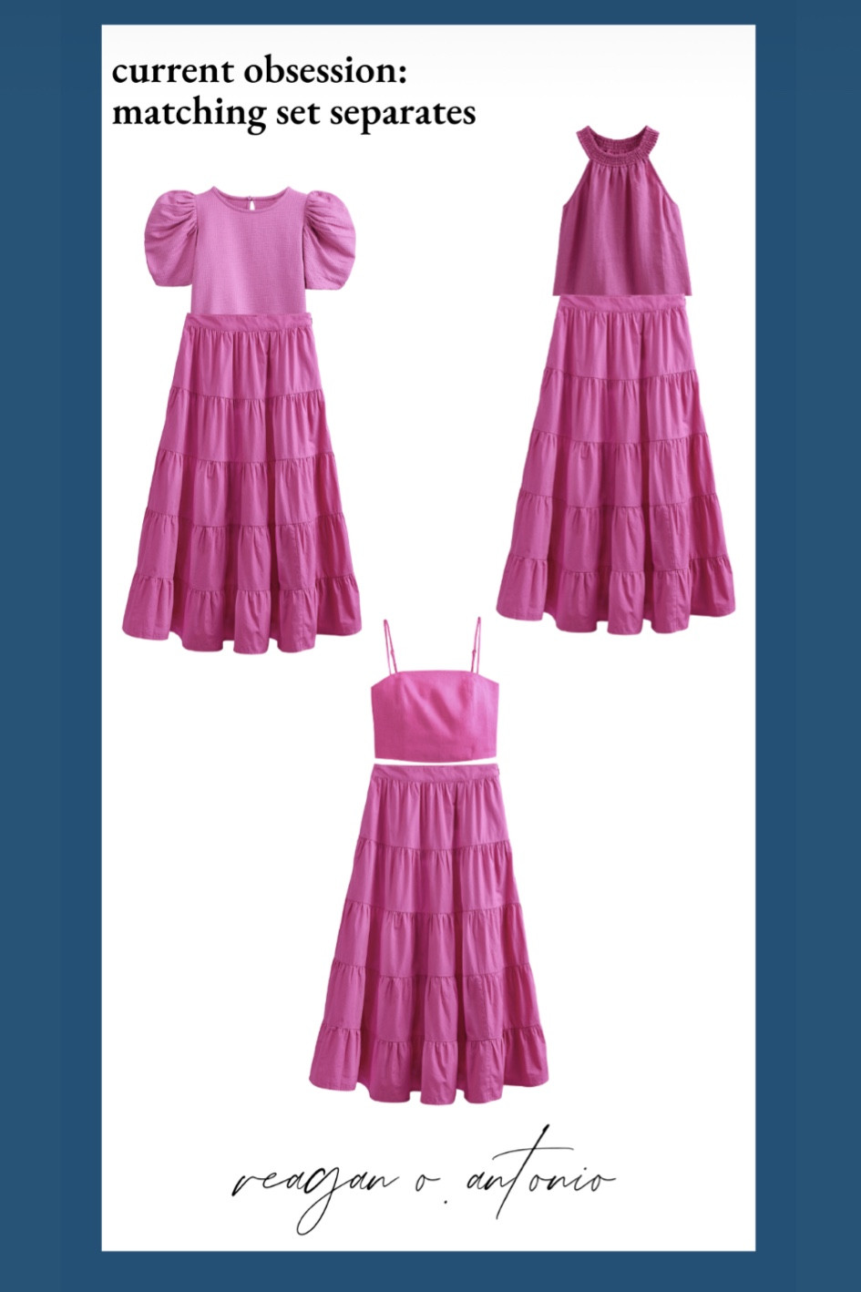 current obsession: matching sets as a “faux dress.” I get asked all the time about nursing friendly dresses and for me, separates are the answer - but it’s hard to find matching sets that aren’t teeny crop tops. Here are three tops plus matching skirt from boden that I’m swooning over rn!  I would style by tucking in the blouse or pulling the skirt up to match the hemline  

#LTKbaby #LTKstyletip #LTKbump