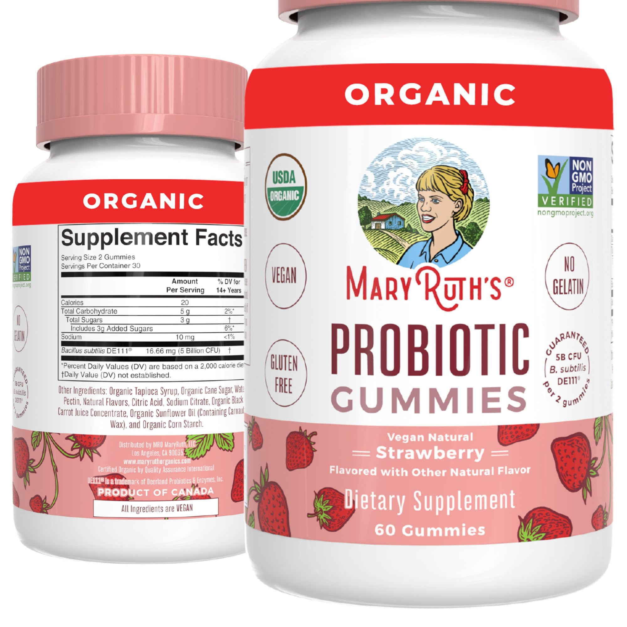 MaryRuth Organics Probiotic USDA Gummies Digestive | Immune Support and Gut Health Supplement Veg... | Amazon (US)