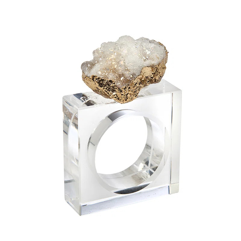 Geo Glass Napkin Ring (Set of 4) | Wayfair North America
