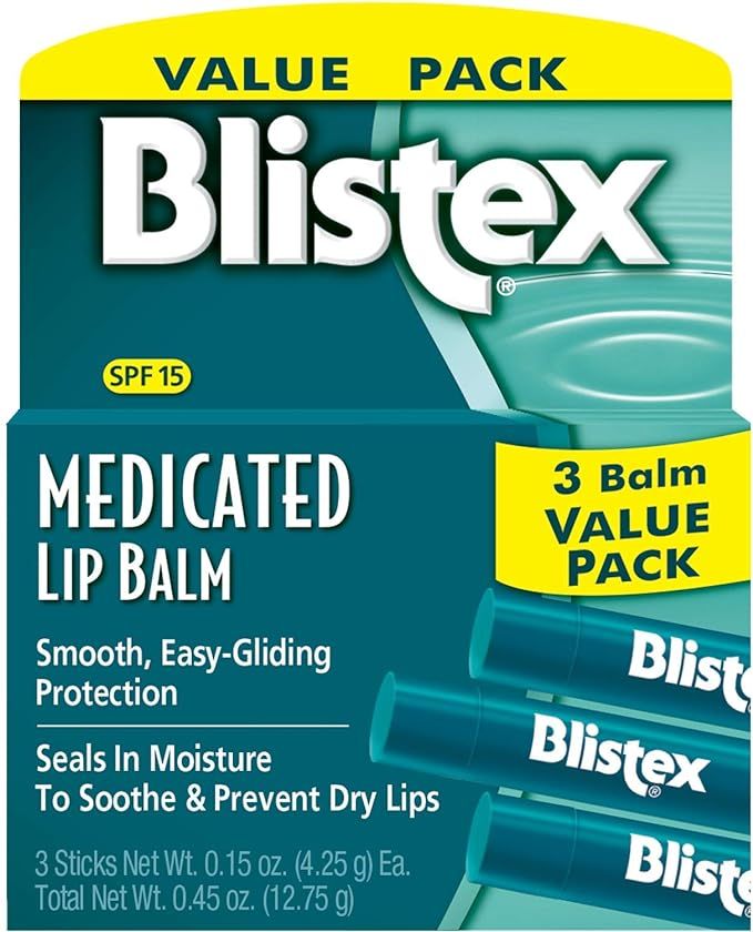 Blistex Medicated Lip Balm, 0.15 Ounce (Pack of 3) | Amazon (US)