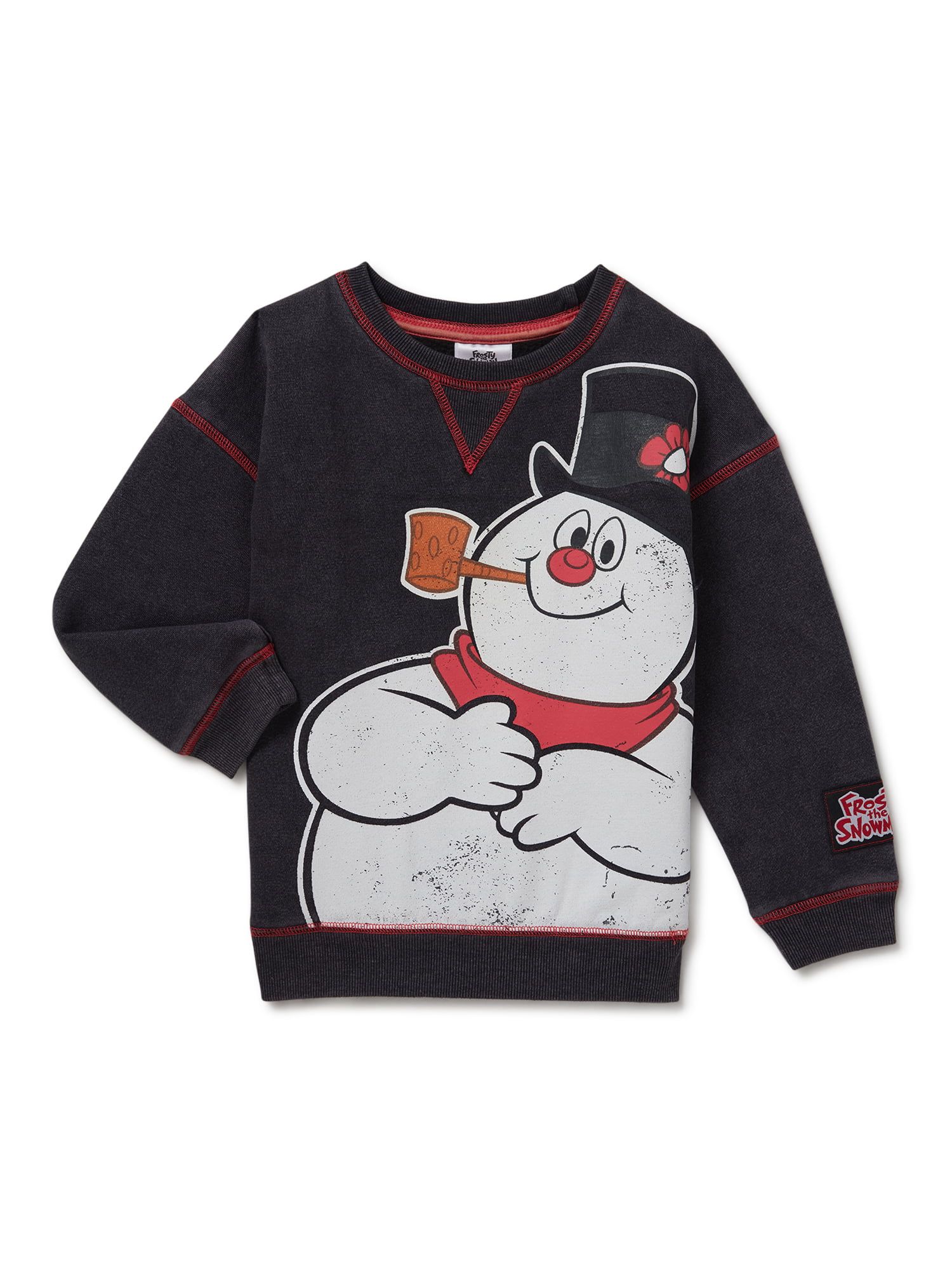 Frosty the Snowman Baby and Toddler Girl Crewneck Holiday Sweatshirt, Sizes 12M-5T | Walmart (US)