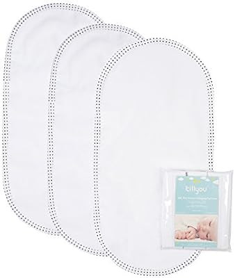 TILLYOU Soft Changing Pad Liners Waterproof, 27" x 13" Washable Reusable Changing Table Cover Lin... | Amazon (US)
