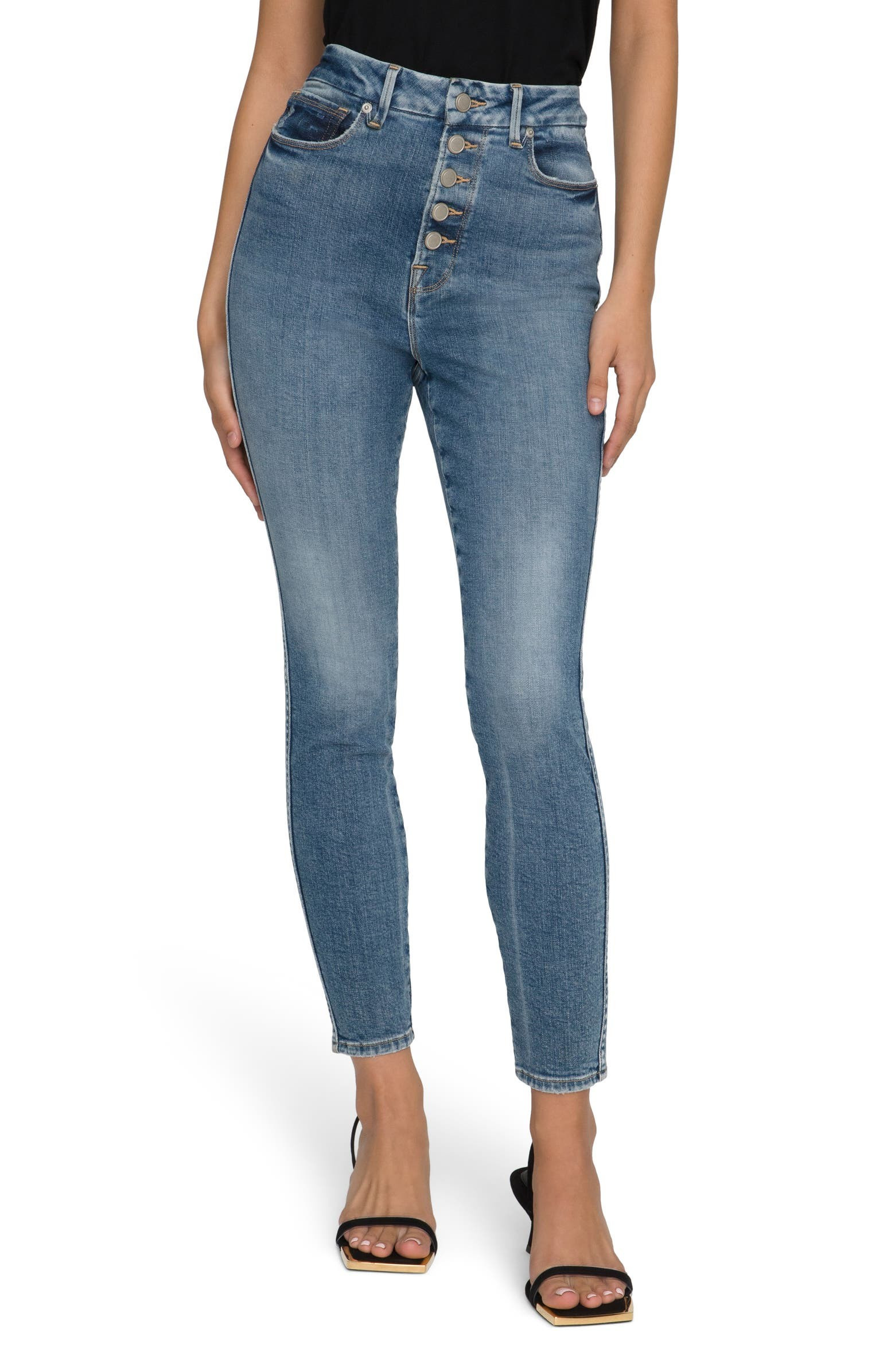 Good Curve Button Fly Ankle Skinny Jeans | Nordstrom