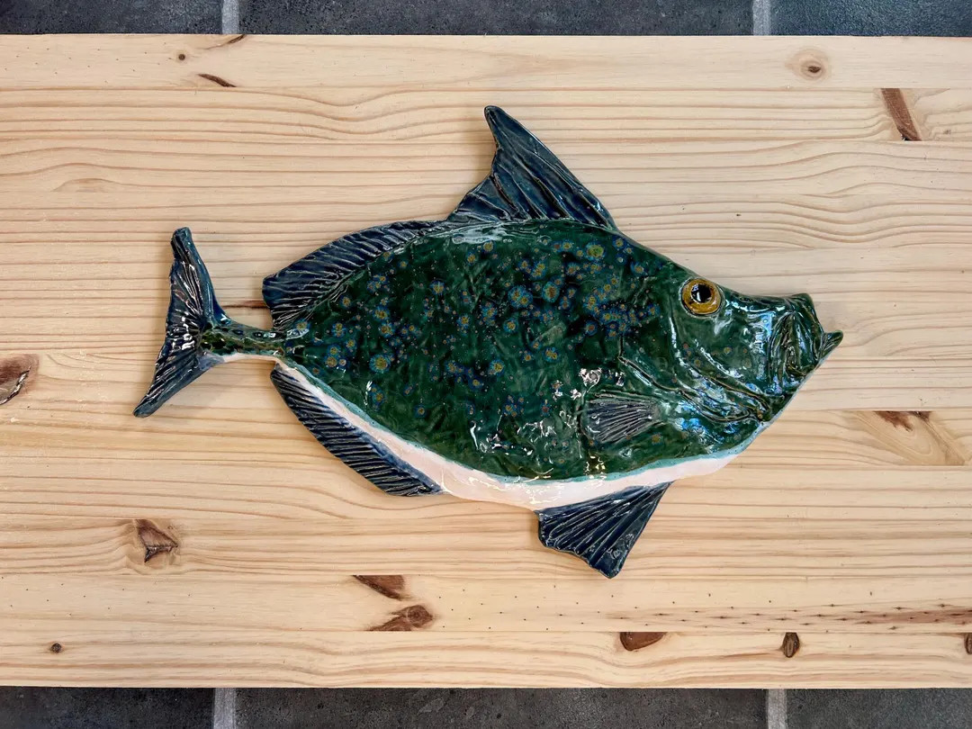 John Dory Ceramic Fish Wall Hanging - Etsy | Etsy (US)