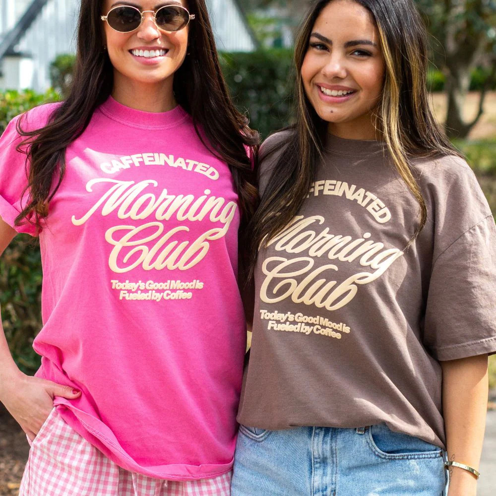 PUFF 'Caffeinated Morning Club' T-Shirt | United Monograms