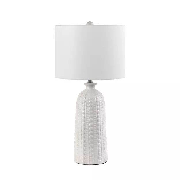 nuLOOM Flint Ceramic 30" Table Lamp Lighting - Cream 30" H x 15" W x 15"D | Target