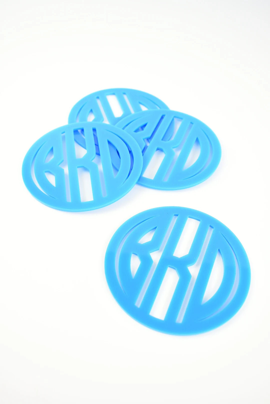 Acrylic Monogram Coaster Set | Etsy (US)