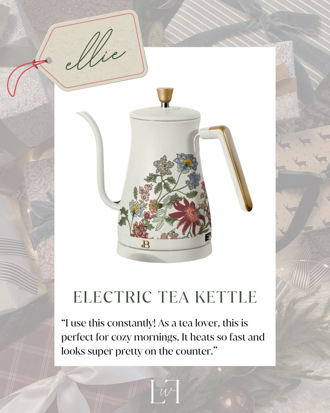 A cozy yet elevated pick for a Christmas favorite things party. Can't believe this is from Walmart!  This electric tea kettle heats quickly and makes mornings feel more intentional, while still looking beautiful on the counter.

Life with Loverly, electric tea kettle, cozy morning routine, kitchen essentials, giftable home finds 

 #LTKSeasonal #LTKHome #LTKFindsUnder50