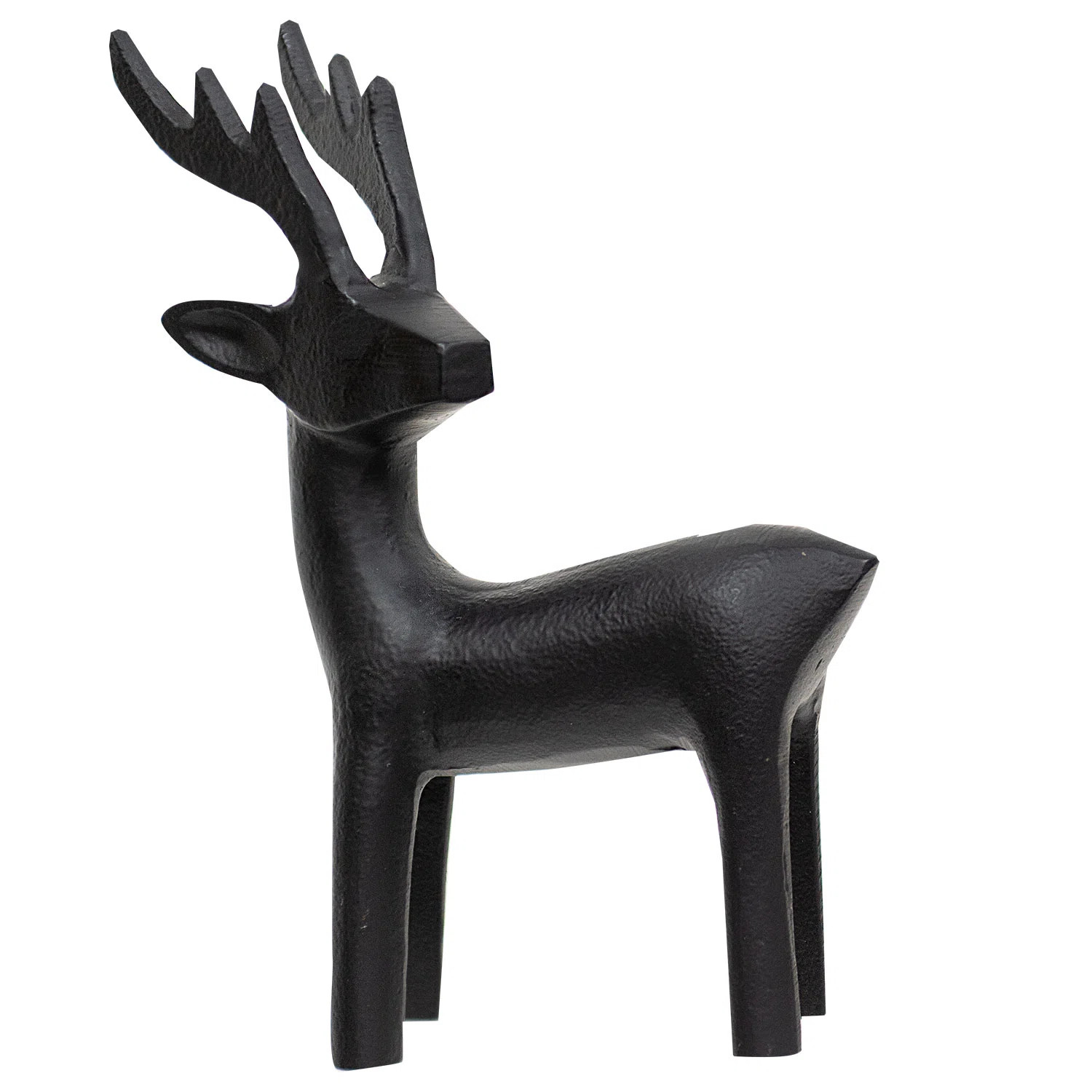 Cast Iron Standing Reindeer Figurine | Wayfair North America