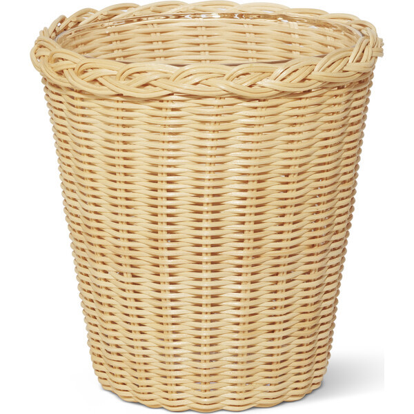 Freya Wicker Small Vase, Natural | Maisonette