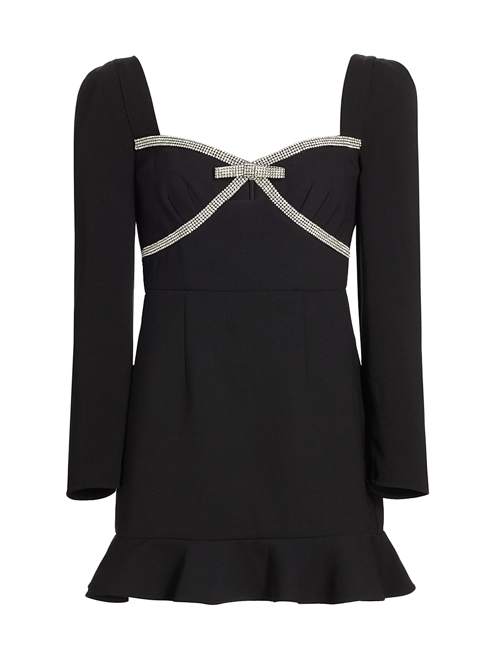 Diamante Bow Minidress | Saks Fifth Avenue