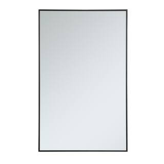 Large Rectangle Black Modern Mirror (48 in. H x 30 in. W) | The Home Depot