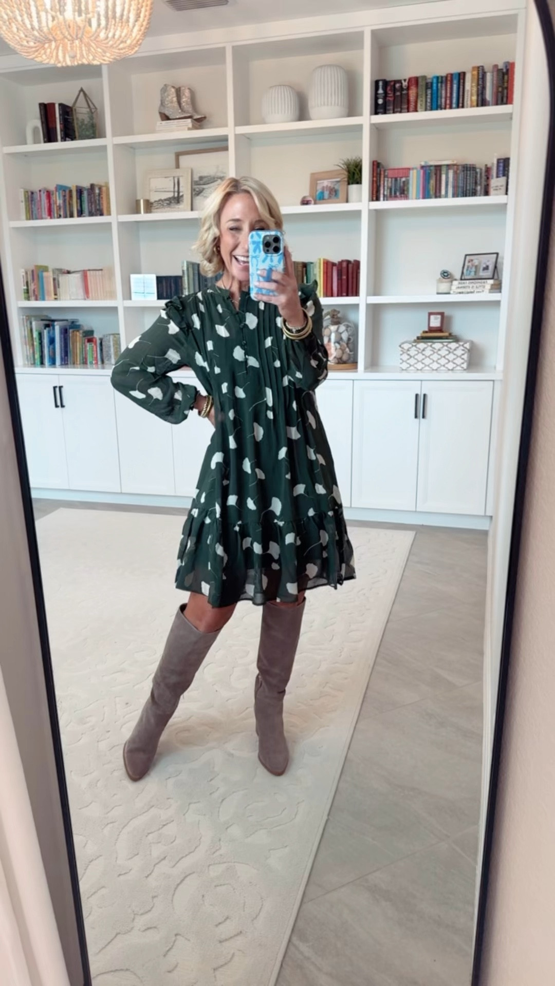 Walmart; new arrivals - part 1:
* Pintuck dress w/ long sleeves - size XS. $17.98. 4 colors.
* Boots - I sized up one (like I always do for boots).

#LTKSeasonal #LTKOver40 #LTKFindsUnder50