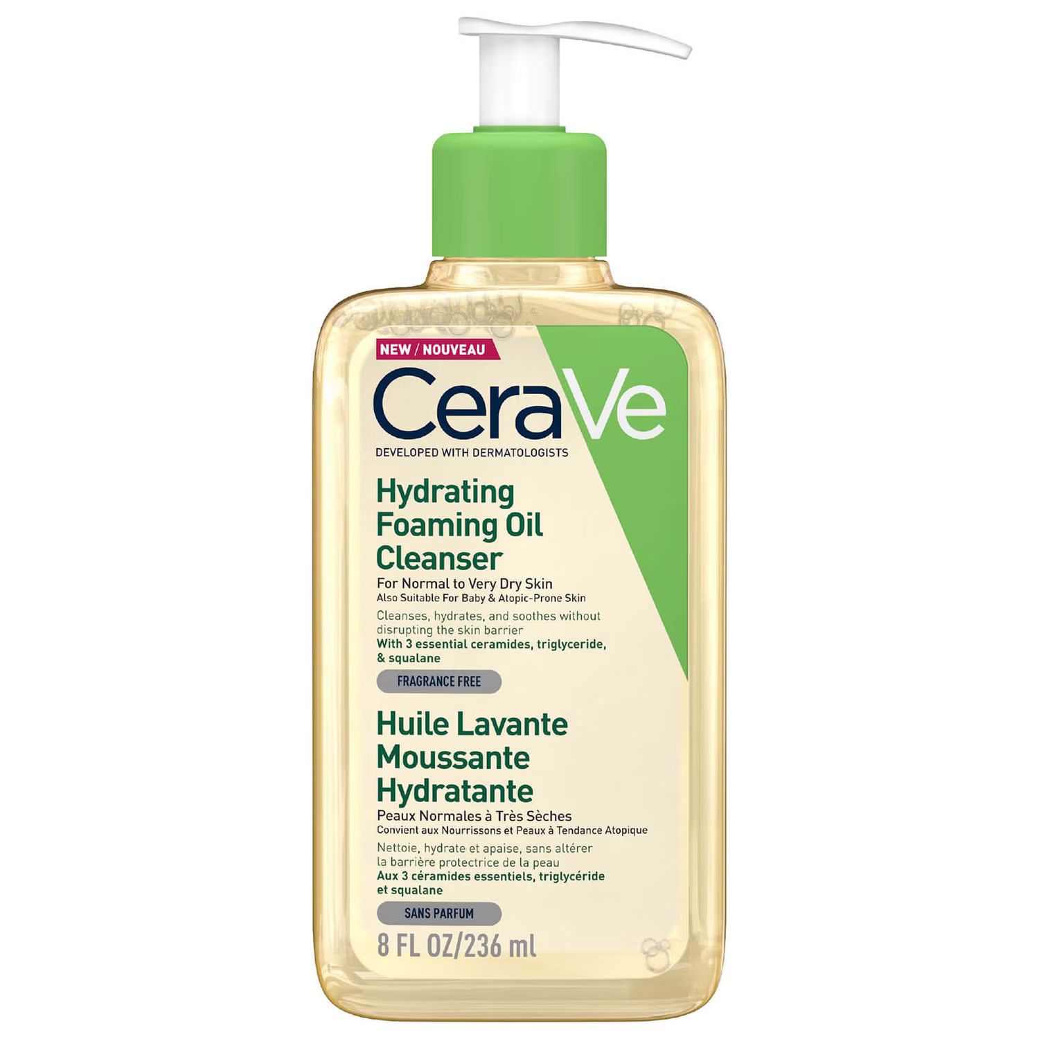 CeraVe Hydrating Foaming Oil Cleanser 236ml | Look Fantastic (ROW)