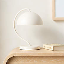 Nello Cream Metal Desk Lamp | Crate & Barrel