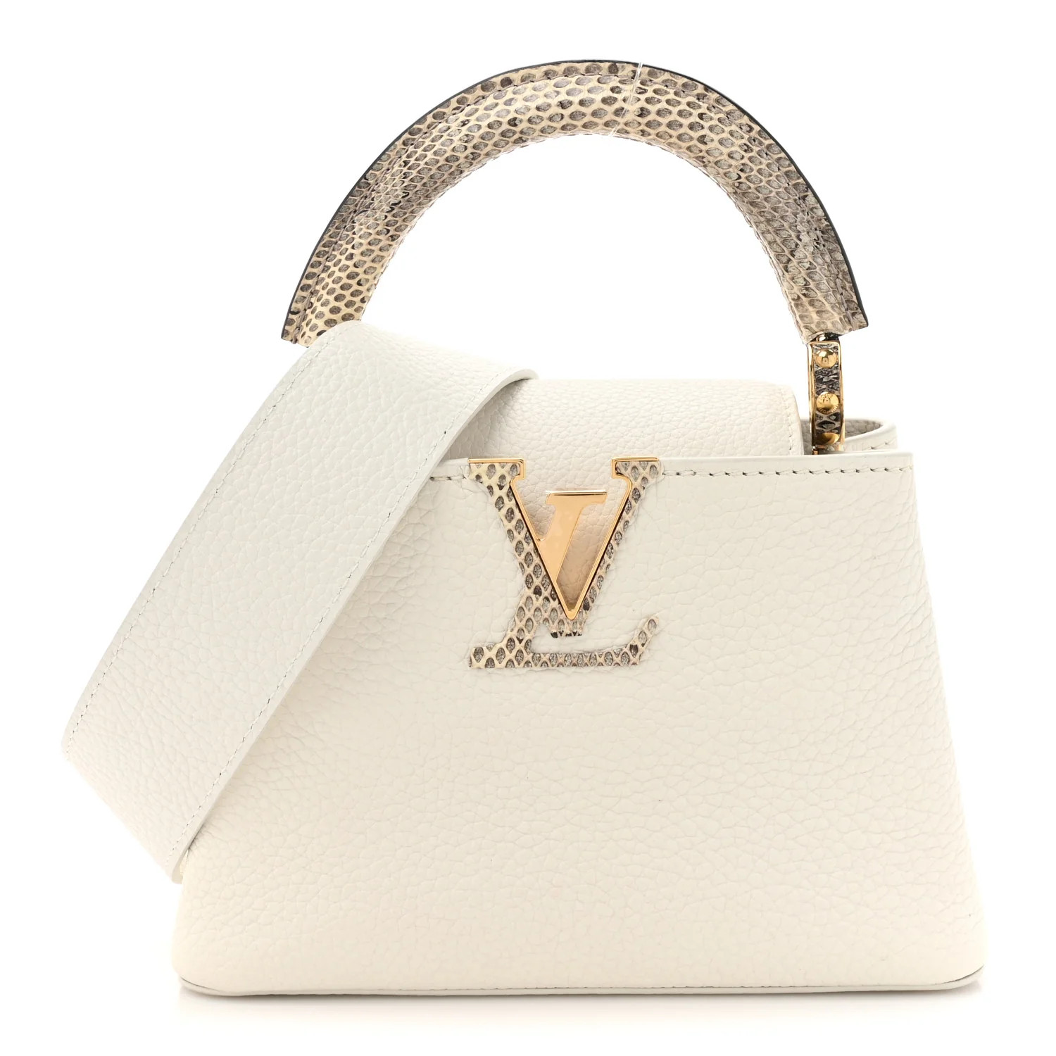 Taurillon Ayers Capucines Mini White Snow White | FASHIONPHILE (US)