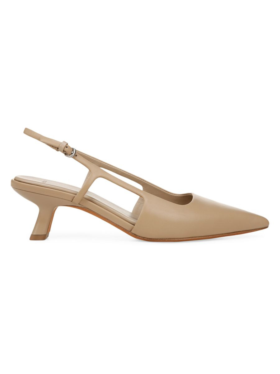 Bianca 50MM Leather Slingback Pumps | Saks Fifth Avenue