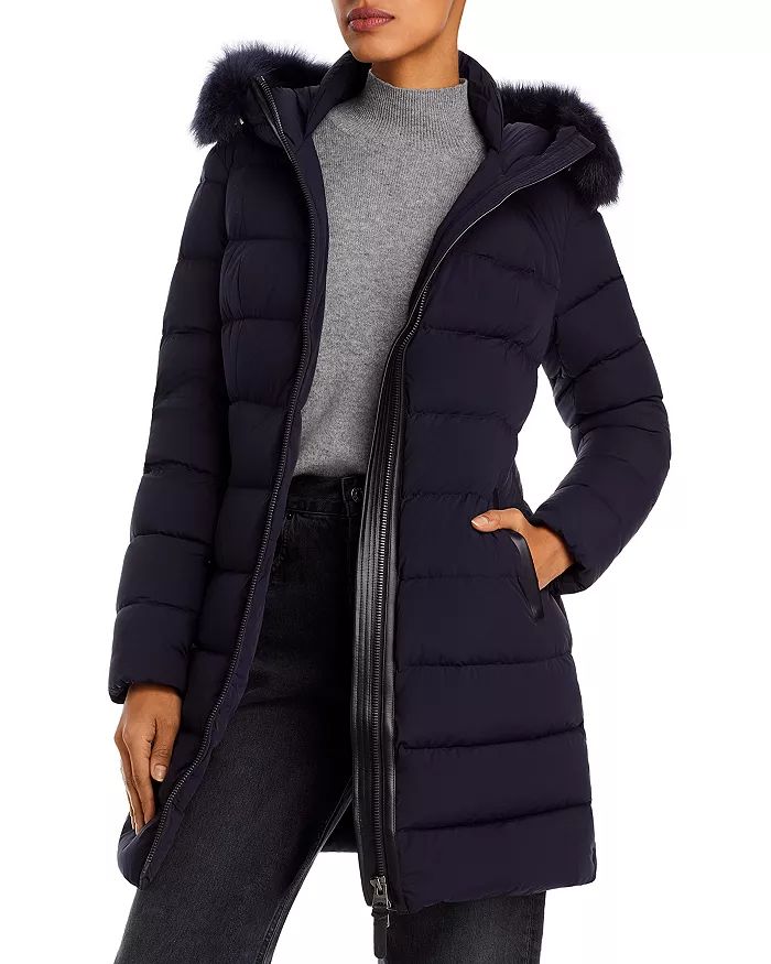 Shearling Trim Puffer Coat | Bloomingdale's (US)