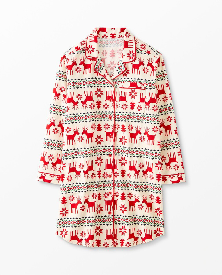 Women's Holiday Flannel Night Shirt | Hanna Andersson