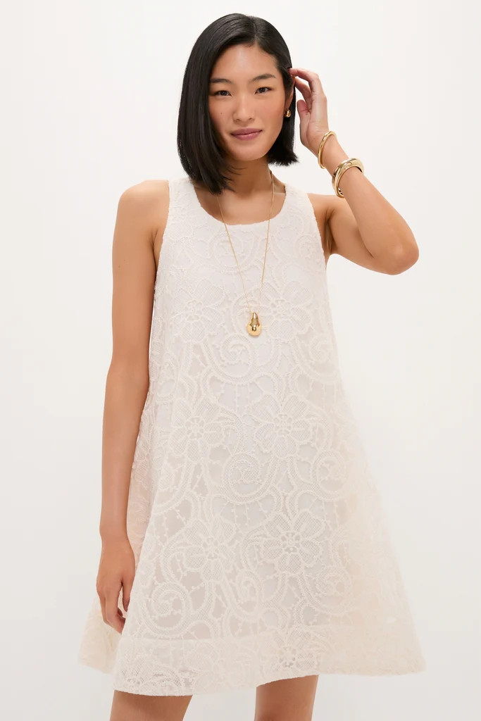 Ivory Lace Organza MaryLiza Swing Dress | Tuckernuck (US)