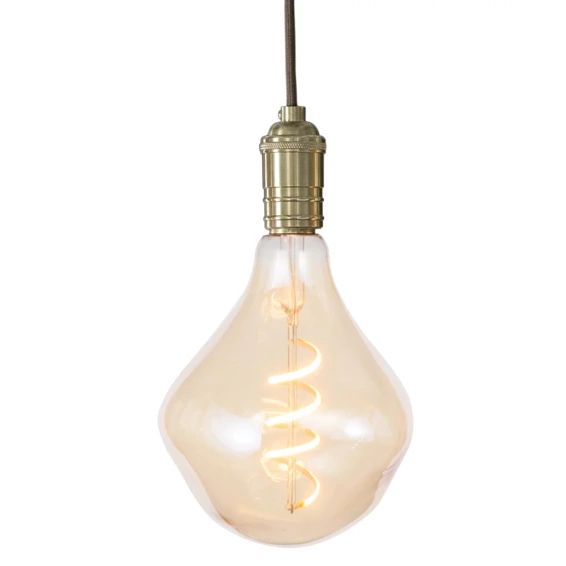 5 Watt LED Med Base Amorphous Amber Bulb | Shades of Light
