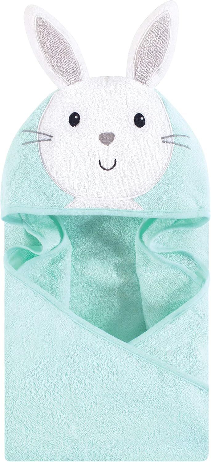 Hudson Baby Cotton Animal Face Hooded Towel | Amazon (US)