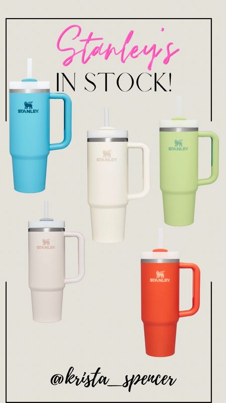 Stanley’s are back in stock!! 30oz & 40oz!
Tons of color options available. Makes a great gift!! Mug. Cup  

#LTKGiftGuide #LTKunder50 #LTKhome