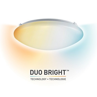 Globe Electric Duo Bright 11" Dimmable Puff Flush Mount: Integrated LED, ETL Listed, Modern Style | Target