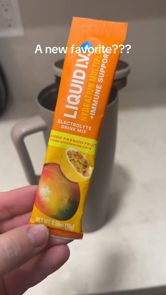 I’ve been loving this mango passion fruit flavor by Liquid IV. It also includes immune support. And of course, I have to put it in my Brumate Era  

#LTKFamily #LTKGiftGuide #LTKFindsUnder50