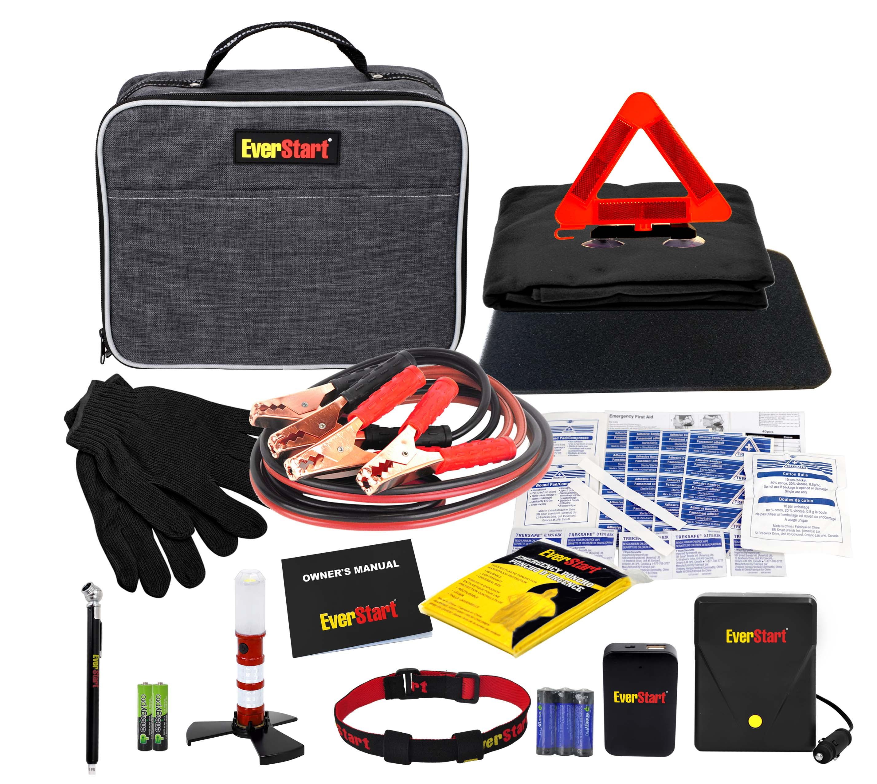 EverStart Roadside Safety Kit for Cars, with Booster Cables and Tire Inflator | Walmart (US)
