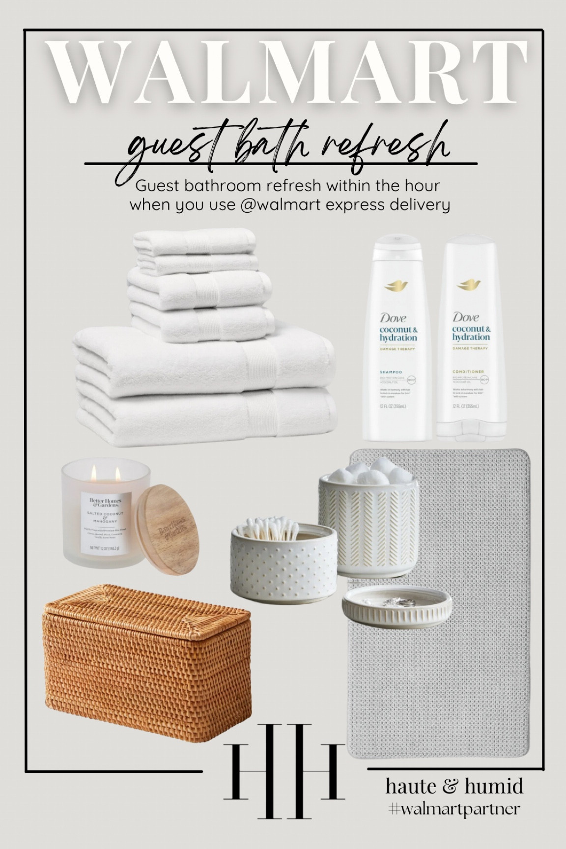 Last minute guests or need a quick guest bathroom refresh before the holidays? @walmart has everything you need within the hour when you use Express Delivery. * Subject to availability. Restrictions & fees apply.

#WalmartPartner
#WalmartHoliday
#Walmart
