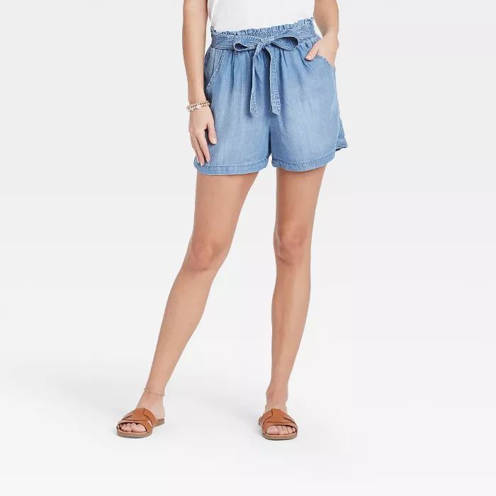 Women's Tie-Front Shorts - Knox Rose™ Blue | Target