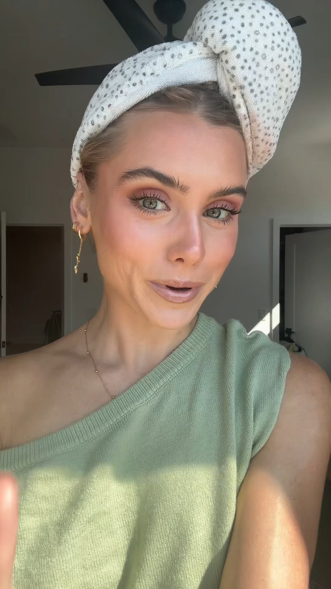 my makeup for today 💞 my base is most important using the MAC skin finish lightstruck shade lightscapade but I usually use the dibs love beam perfector shade 2 with the lawless forget the filler foundation shade 7L. Cream products include the dibs beauty desert island duo shade 4 (code SLOANE) and the Haus labs glossy blush stick shade glossy rosette. Natasha Denona concealer shade N2 set down with the Kosas cloud set pink loose setting powder. Dibs beauty baked bronzer shade caramel cappuccino and the too face powder blush in candy clouds. Also using that same bronzer on the eyes as an eyeshadow layered with the blush. Dior beauty universal glow powder highlight on nose.  L’Oréal Paris lash Extensionist mascara. Smokey pink lip liner by makeup by Mario and lawless beauty forget the filler lip gloss in nudie. Hard candy glow setting spray. L’Oréal Paris three second setting mist. 

#LTKgrwm #LTKFindsUnder50 #LTKBeauty