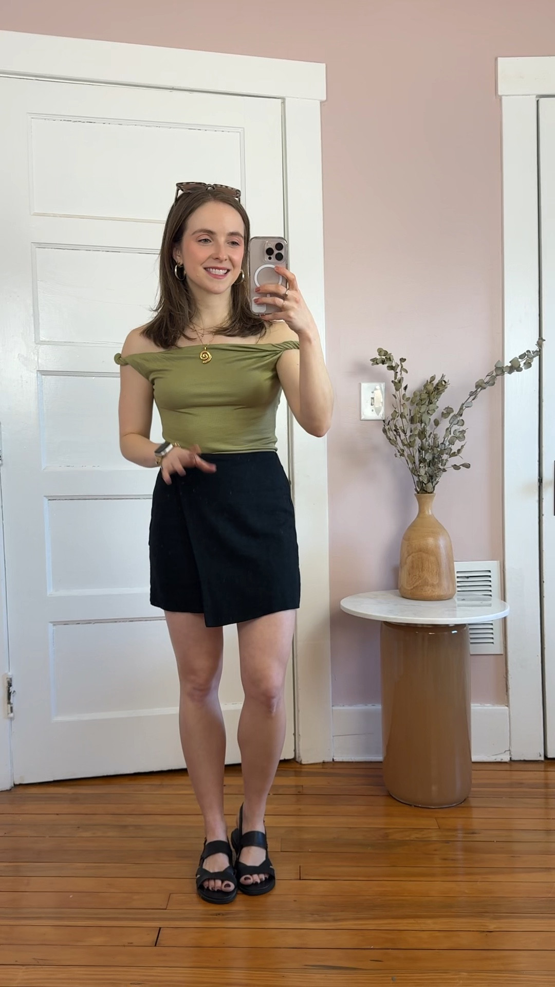 Vacation outfit for Florida 
S tank
Xs reg skort
Size 6.5 leather sandal 
Resort wear, vacation inspo

#LTKTravel #LTKSaleAlert #LTKWatchNow