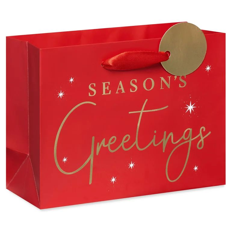 5.75 in Red Christmas Gift Bag (Season's Greetings), by Holiday Time | Walmart (US)
